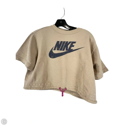 Top Short Sleeve By Nike Apparel In Cream, Size: Xs