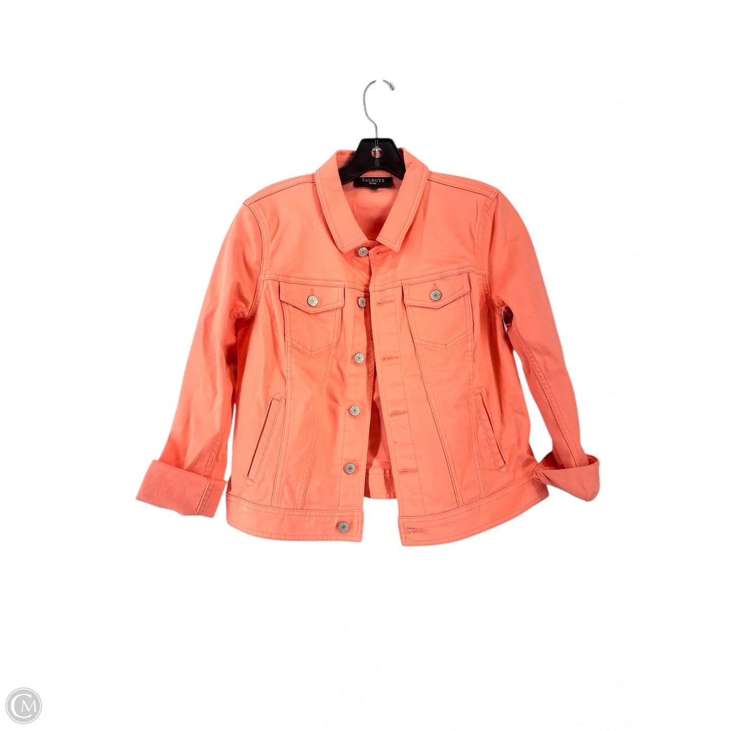 Jacket Shirt By Talbots In Pink, Size: Mp