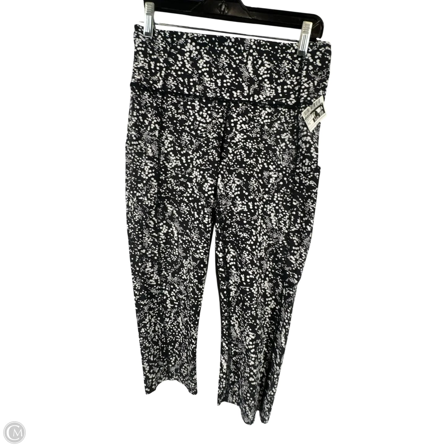 Athletic Leggings By Lululemon In Black & White, Size: 8