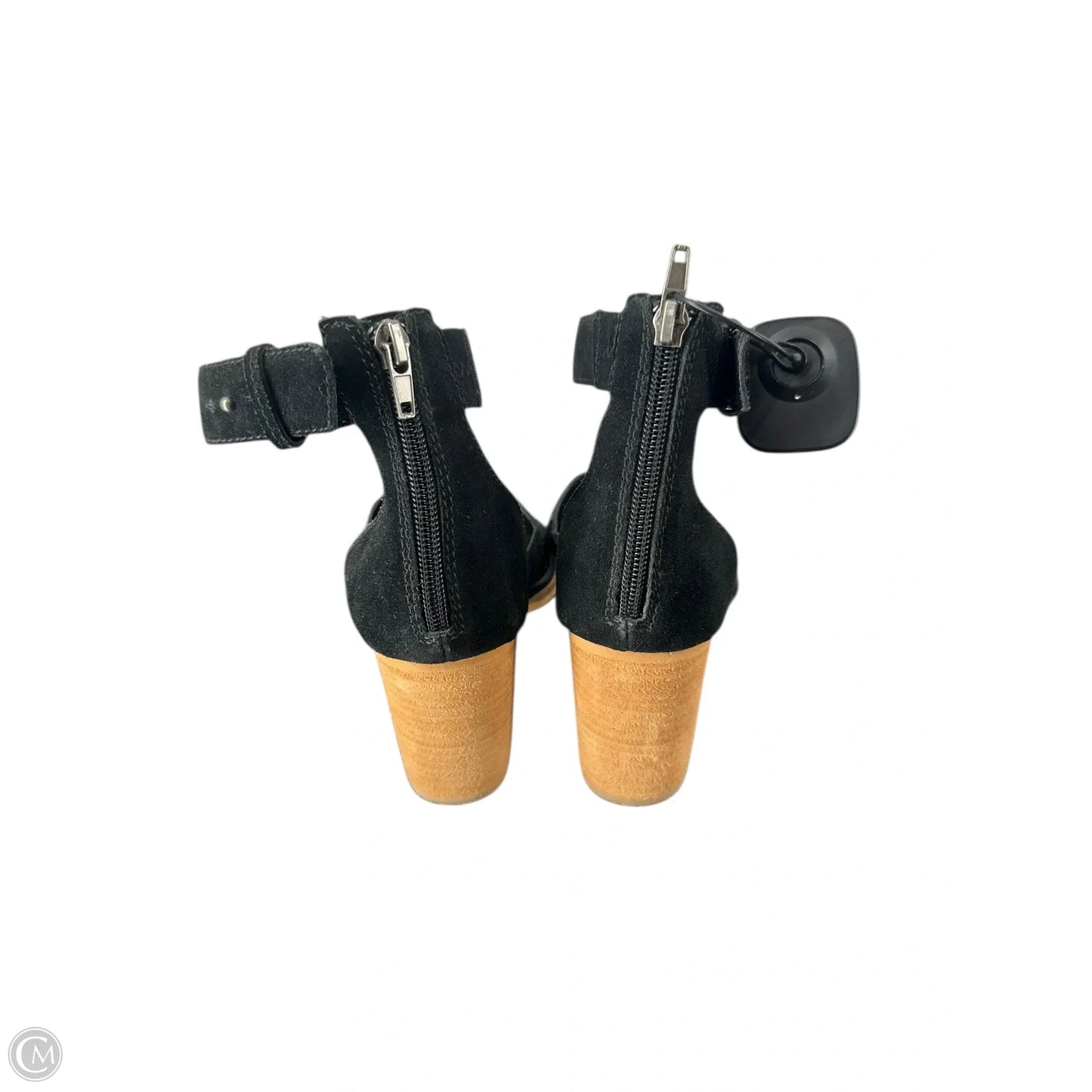 Sandals Heels Block By Frye And Co In Black, Size: 8.5