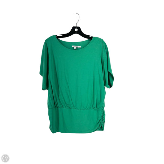 Top Short Sleeve By Chicos In Green, Size: M