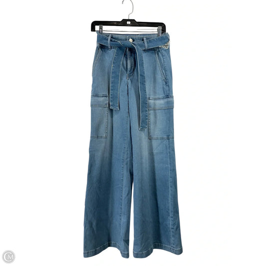 Jeans Wide Leg By White House Black Market In Blue Denim, Size: 0