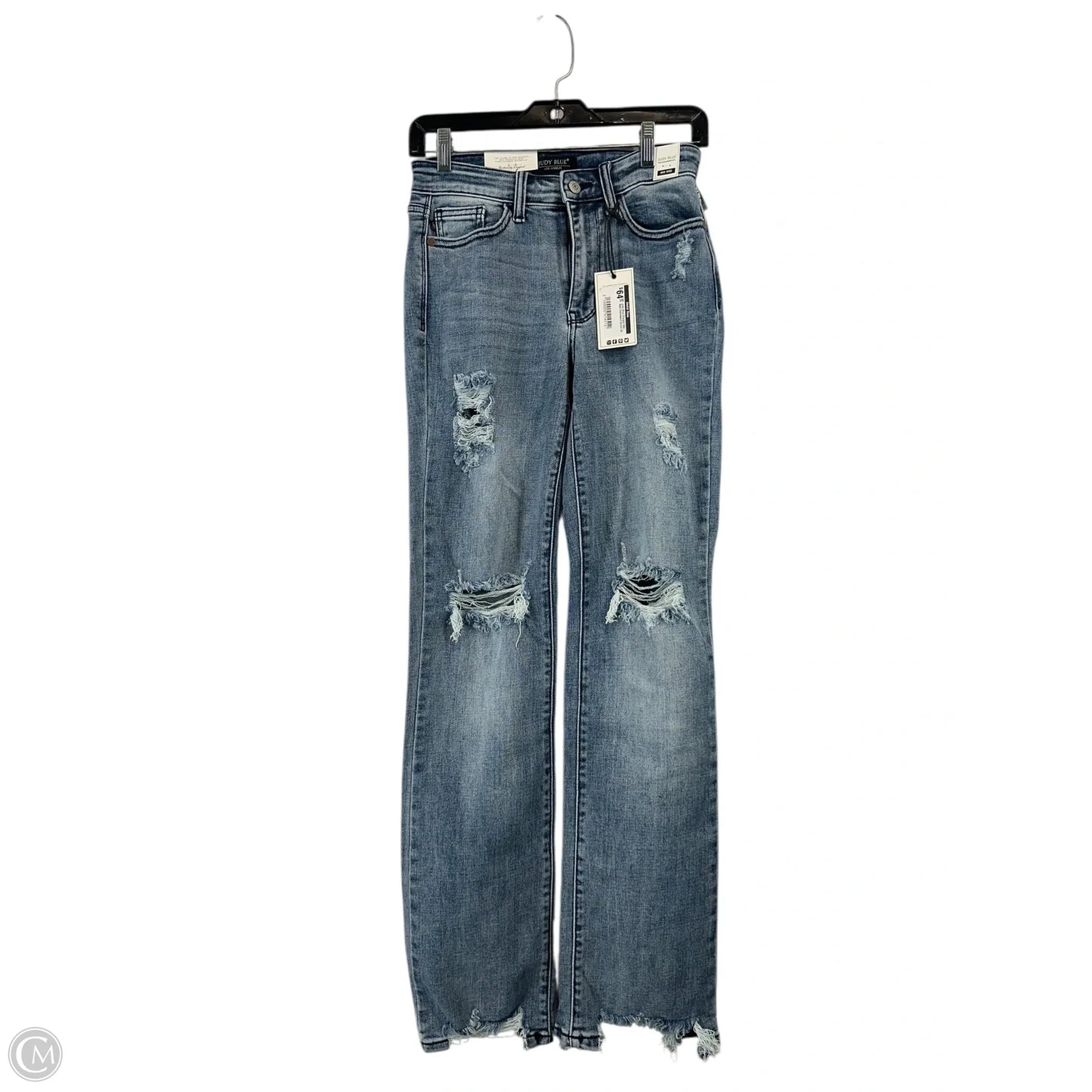 Jeans Straight By Judy Blue In Blue Denim, Size: 0