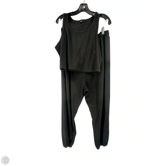 Pants Set 2pc By Shein In Black, Size: 2x