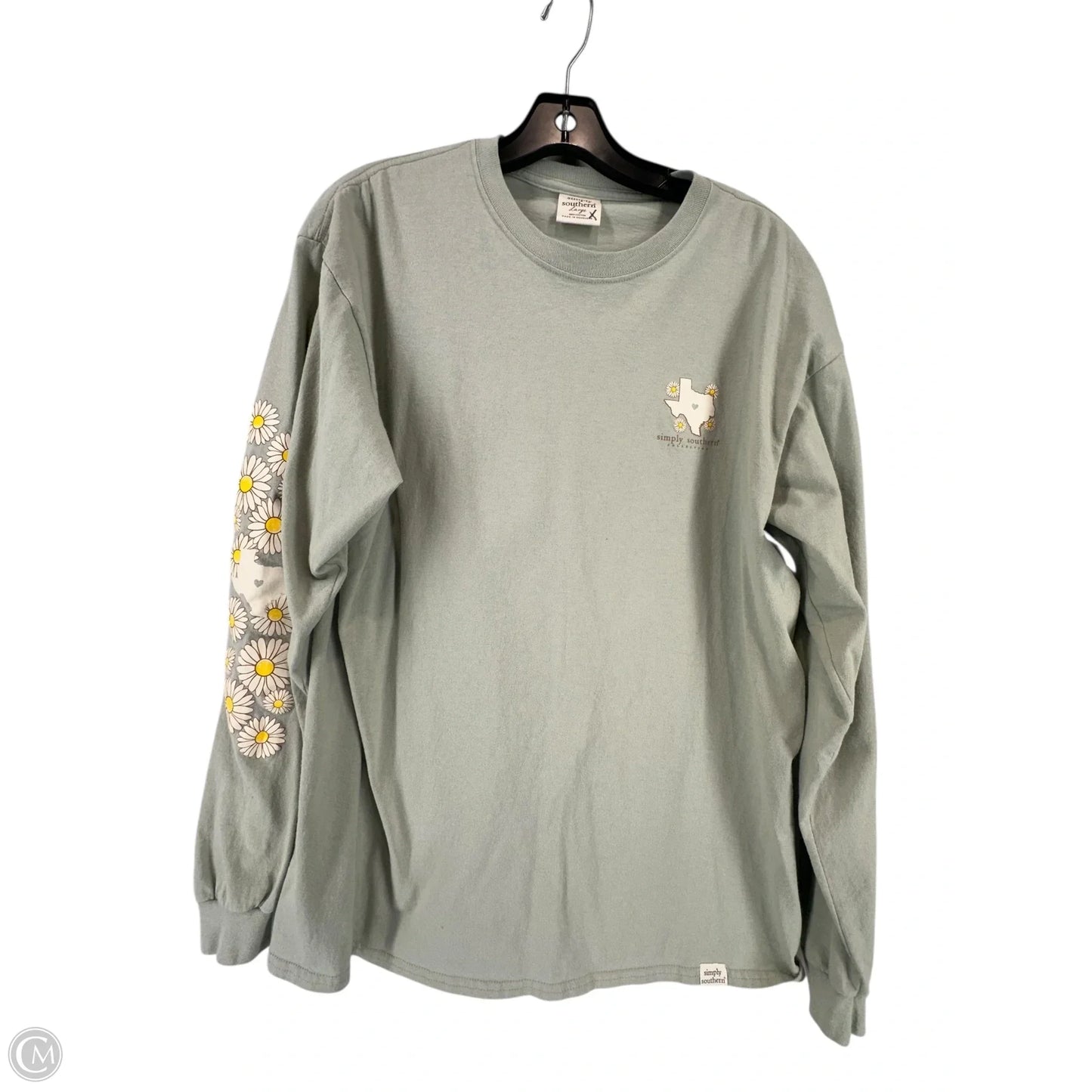 Top Long Sleeve By Clothes Mentor In Green, Size: L