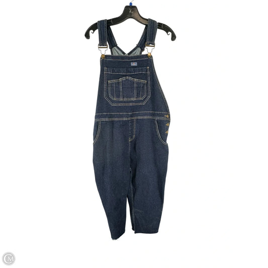 Overalls By Clothes Mentor In Blue Denim, Size: L