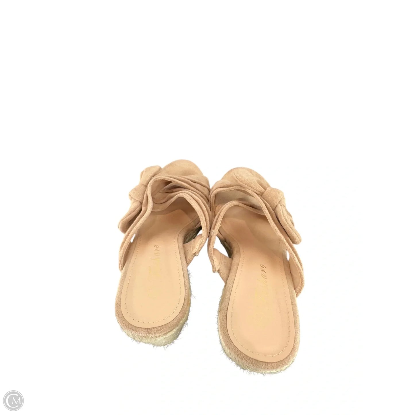 Sandals Heels Wedge By Clothes Mentor In Pink, Size: 7