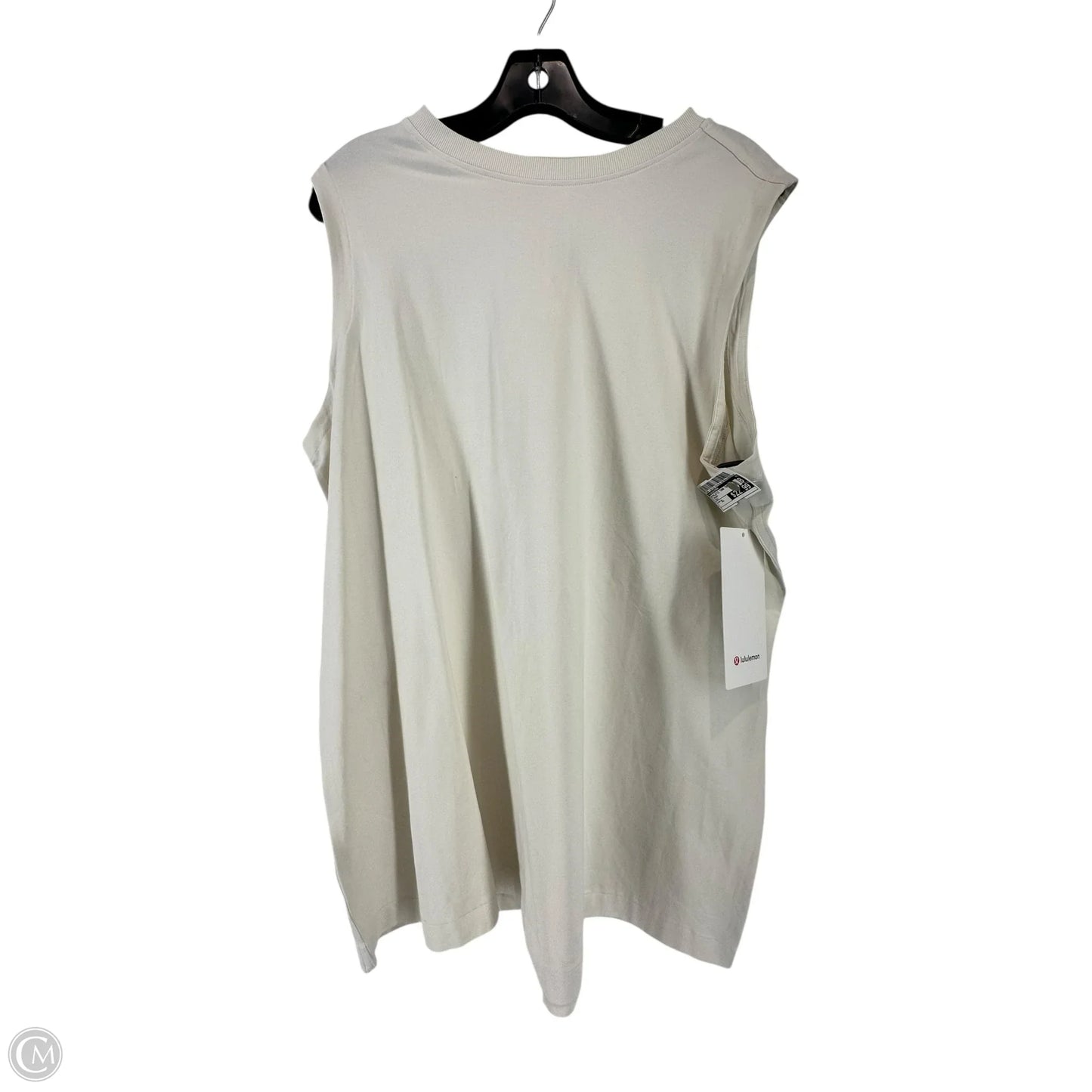 Athletic Tank Top By Lululemon In Cream, Size: Xl