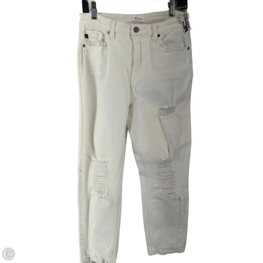Jeans Skinny By Kancan In White, Size: 28