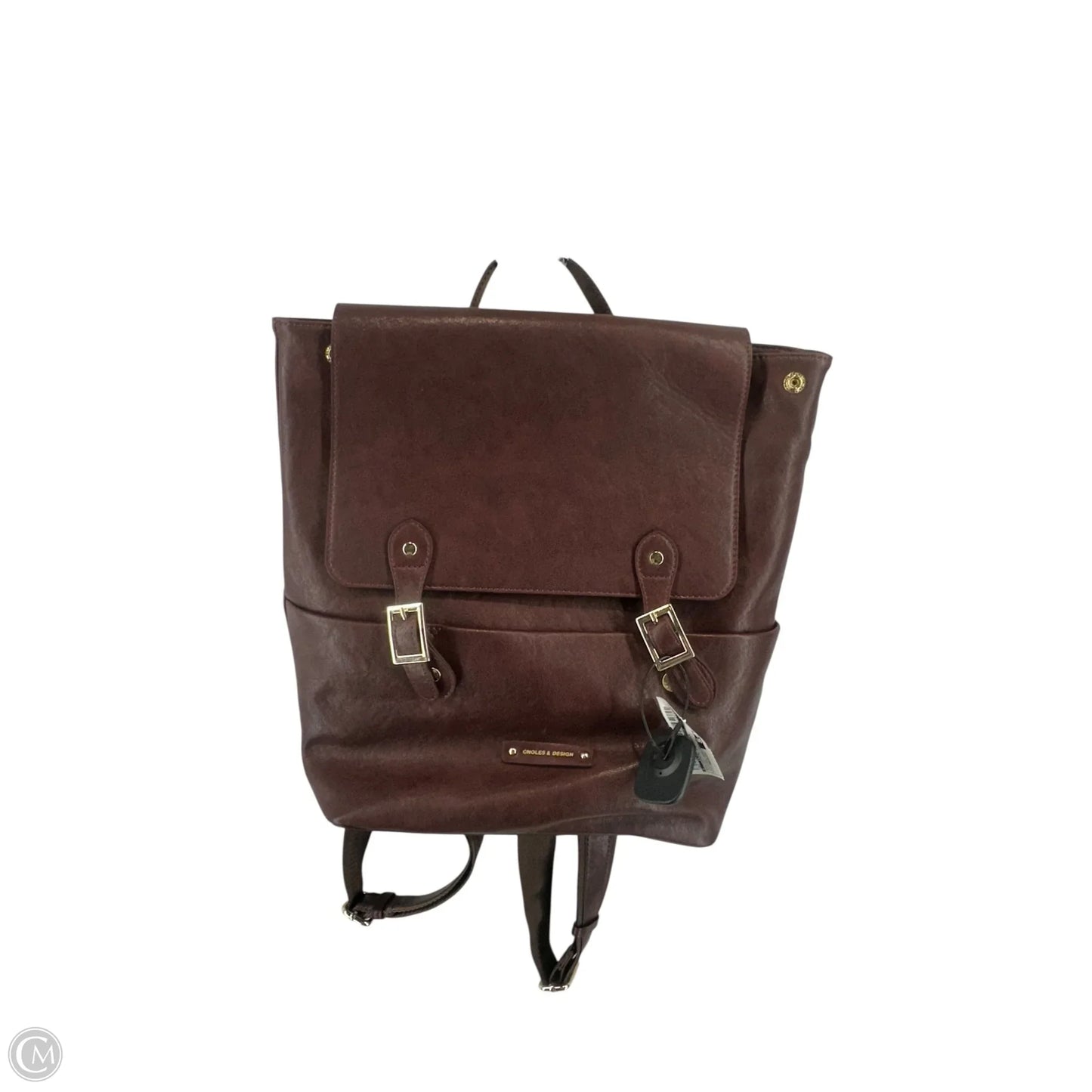 Backpack Leather By Clothes Mentor, Size: Medium