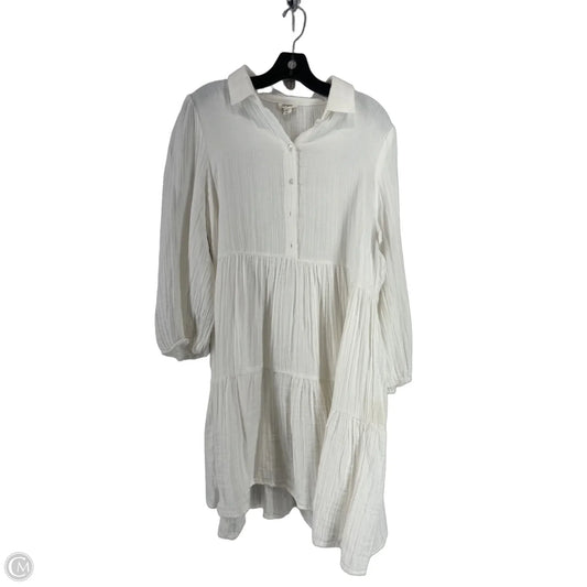 Dress Casual Short By Ana In White, Size: L