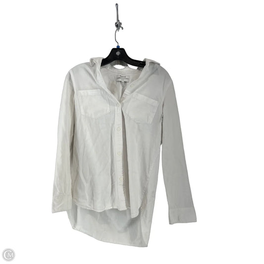 Top Long Sleeve By Madewell In White, Size: Xs