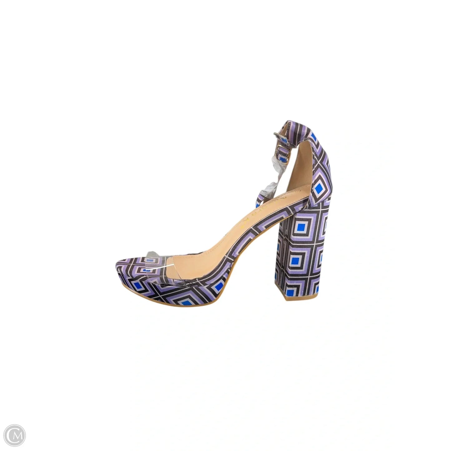 Shoes Heels Block By Allegra K In Purple, Size: 7