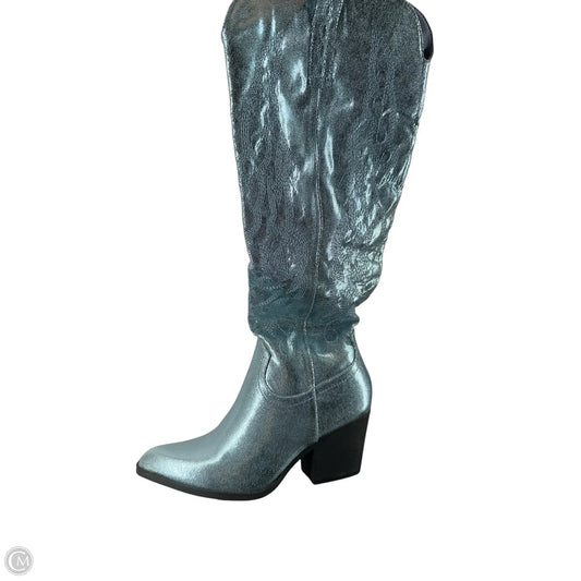 Boots Knee Heels By Lulus In Blue, Size: 8
