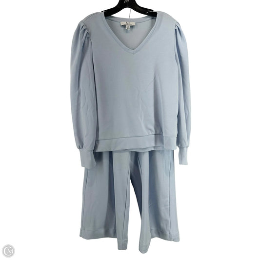 Pants Set 2pc By Magaschoni In Blue, Size: Xl