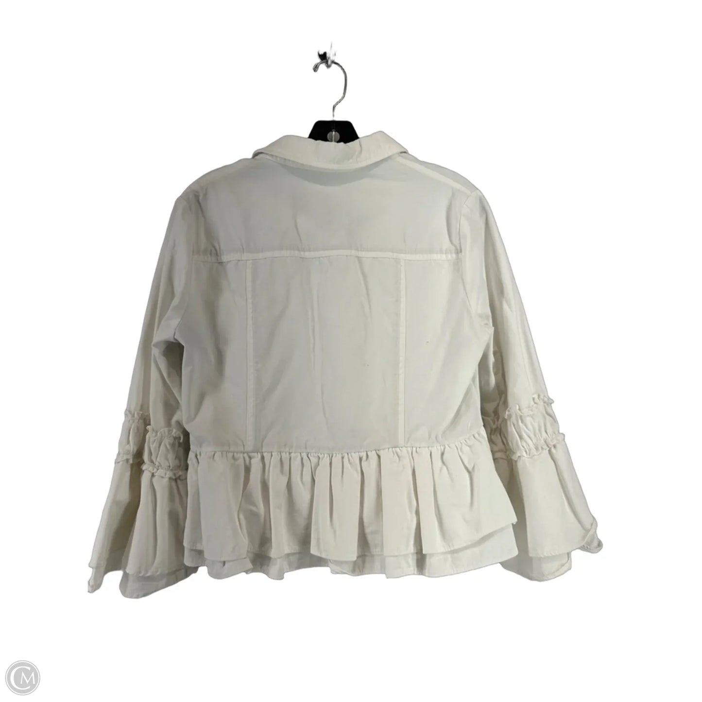 Top Long Sleeve By English Factory In White, Size: S