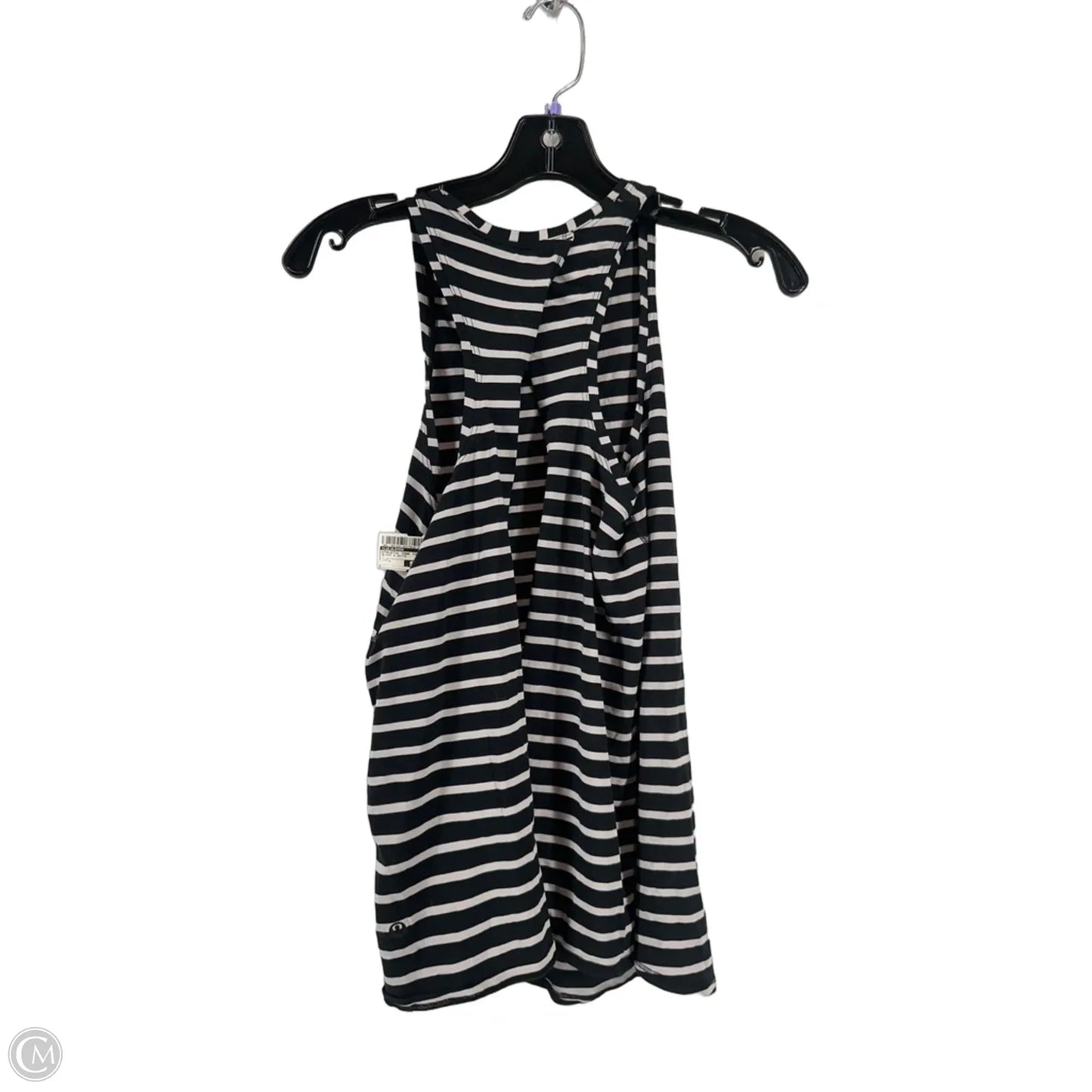 Athletic Tank Top By Lululemon In Black & White, Size: 4