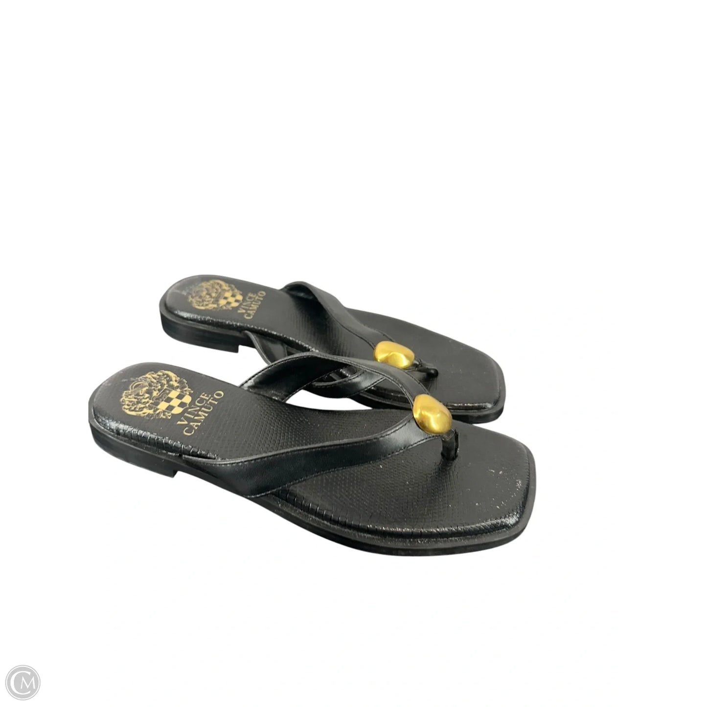 Sandals Flats By Vince Camuto In Black, Size: 6.5