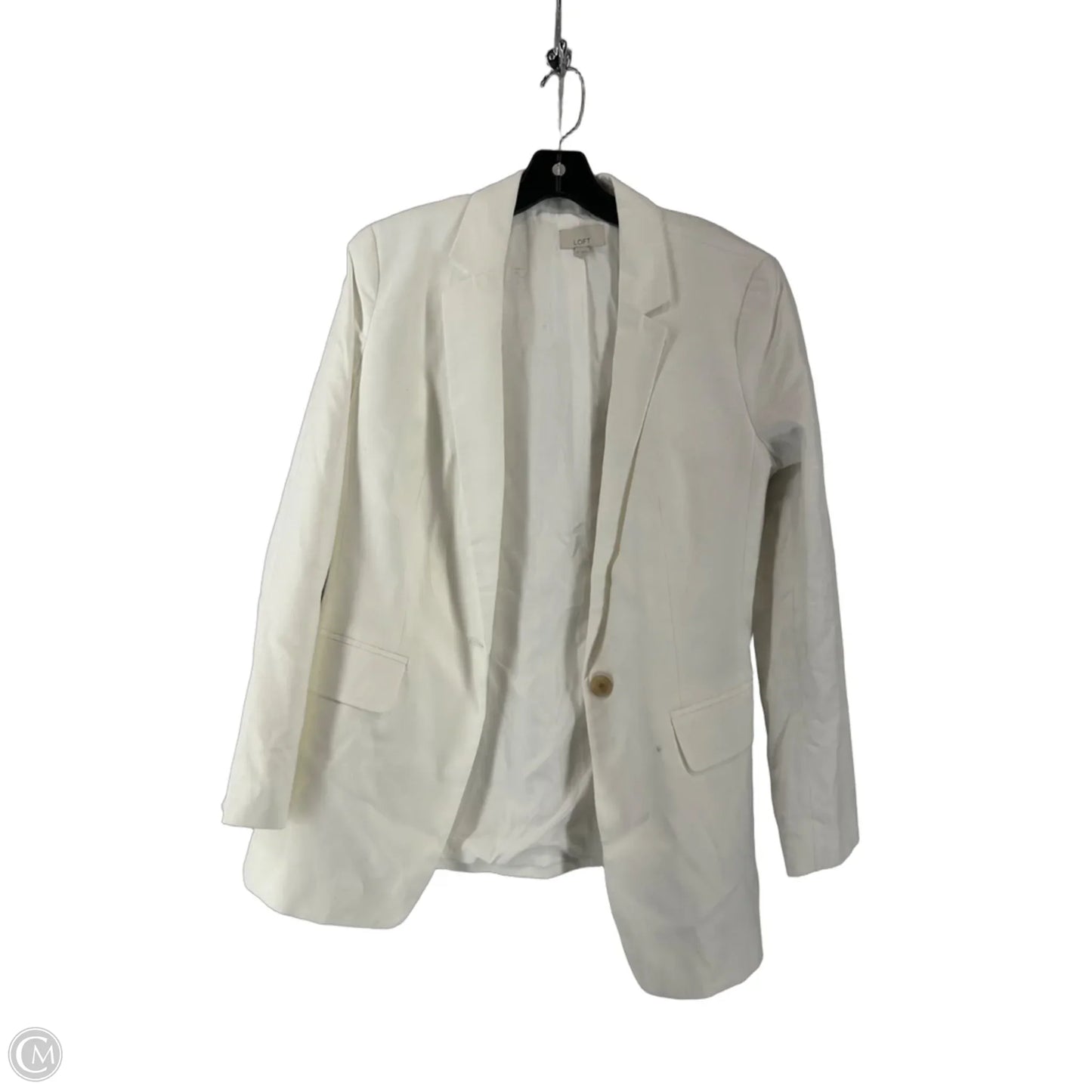 Blazer By Loft In White, Size: 14