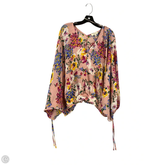 Blouse Short Sleeve By Umgee In Floral Print, Size: 1x
