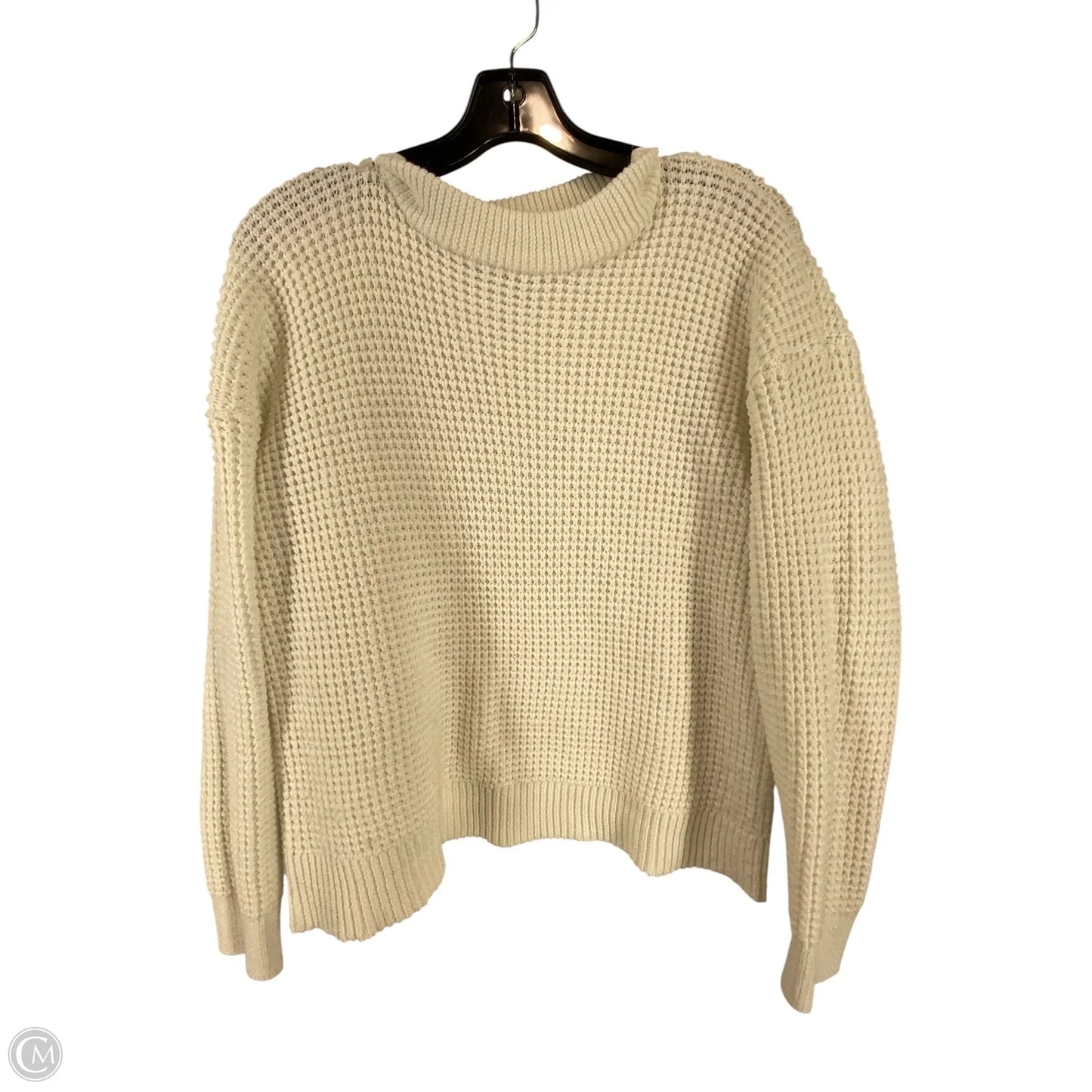 Sweater By Time And Tru In White, Size: L