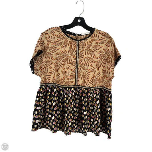 Blouse Short Sleeve By Thml In Multi-colored, Size: S