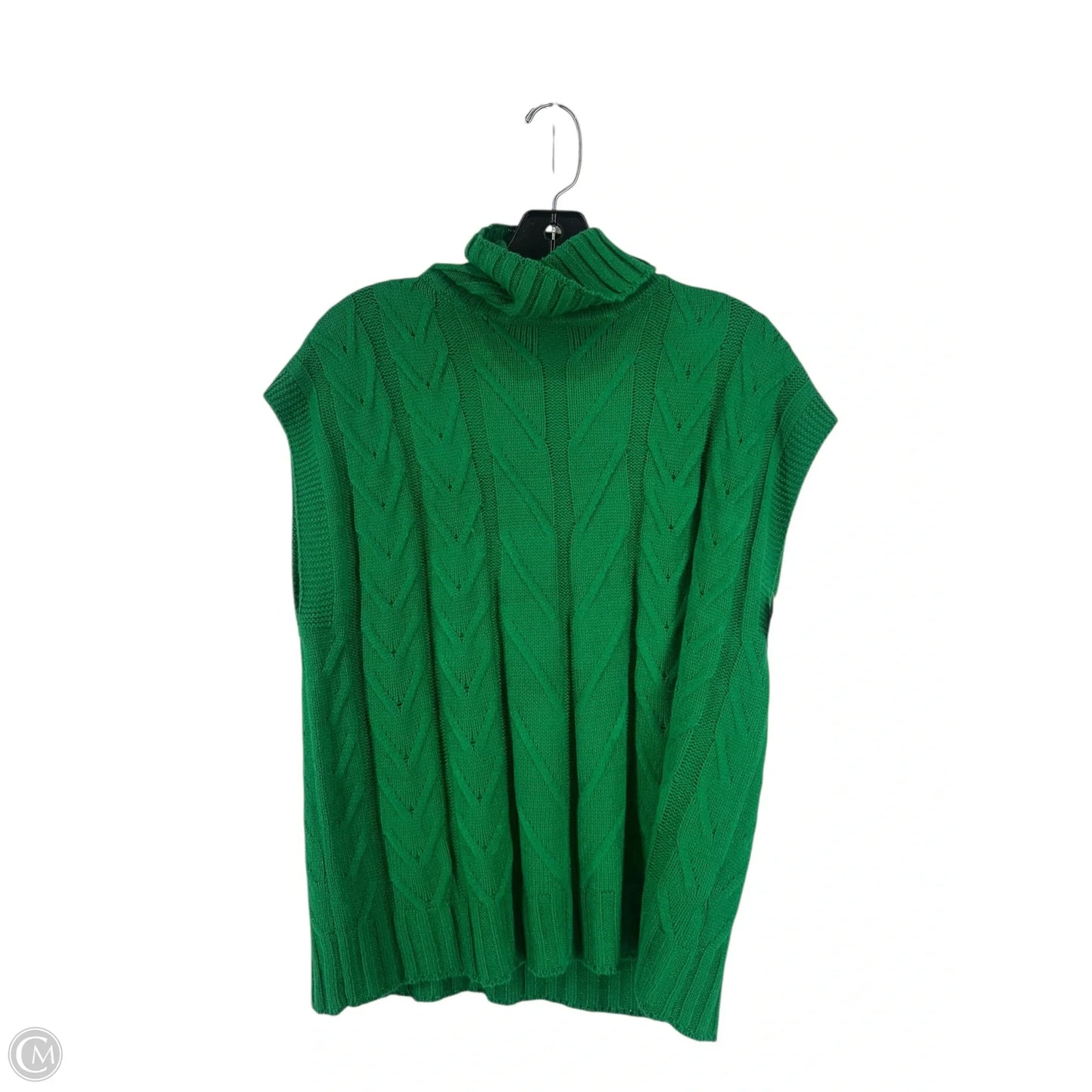 Vest Sweater By Shein In Green, Size: M