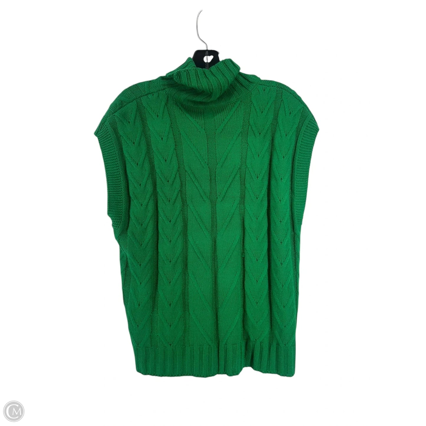 Vest Sweater By Shein In Green, Size: M