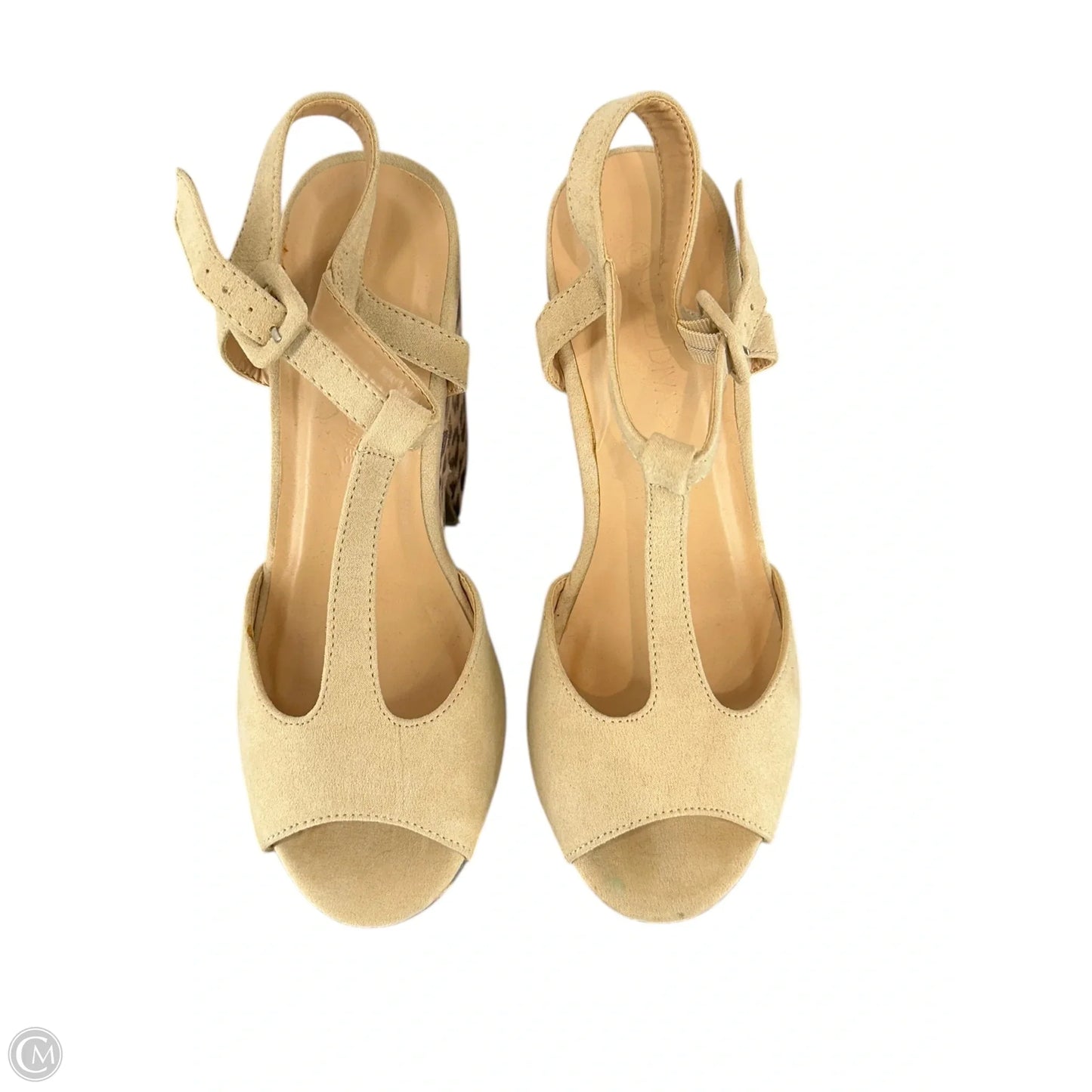 Sandals Heels Block By Wild Fable In Animal Print, Size: 8.5