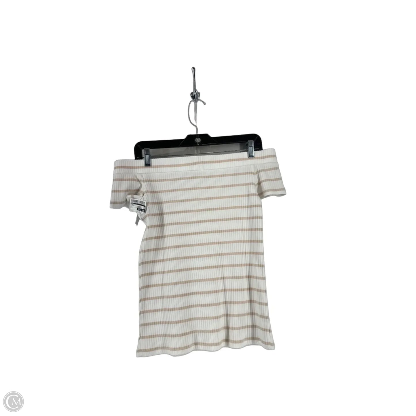 Top Short Sleeve By Loft In Striped Pattern, Size: S