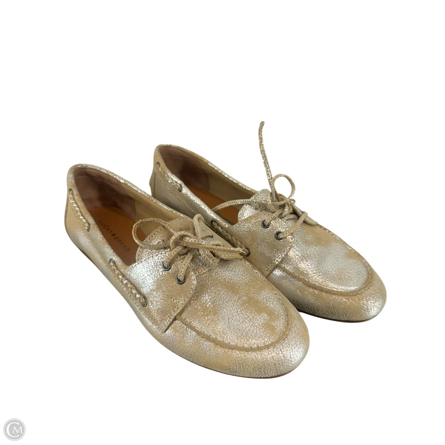 Shoes Flats By Lucky Brand In Gold, Size: 9.5