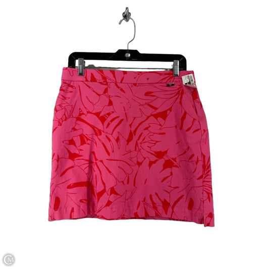 Skort By Rafaella In Pink & Red, Size: M
