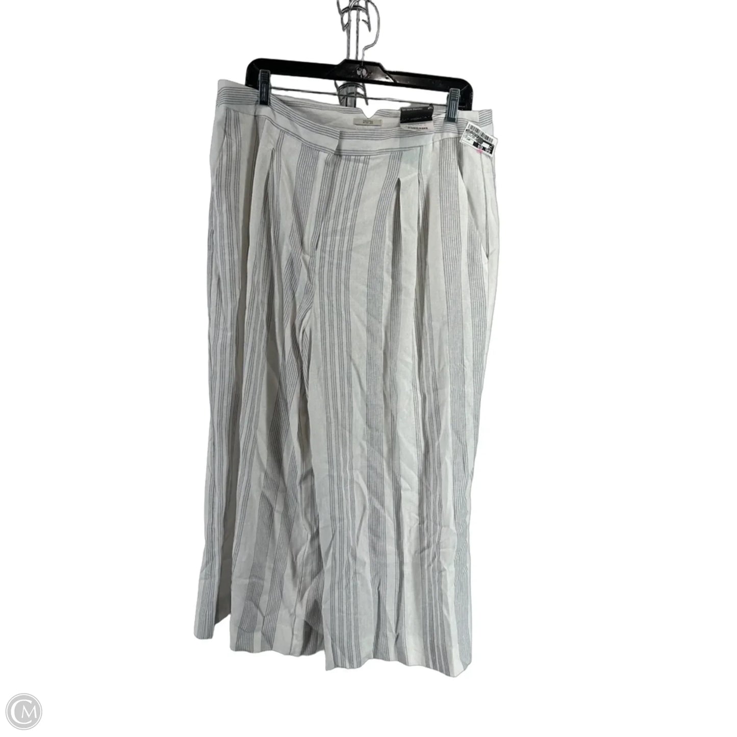 Pants Wide Leg By Worthington In Striped Pattern, Size: 14p