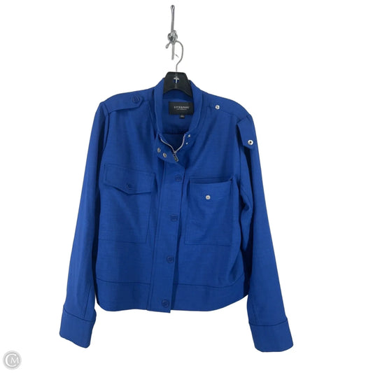 Jacket Moto By Liverpool In Blue, Size: L