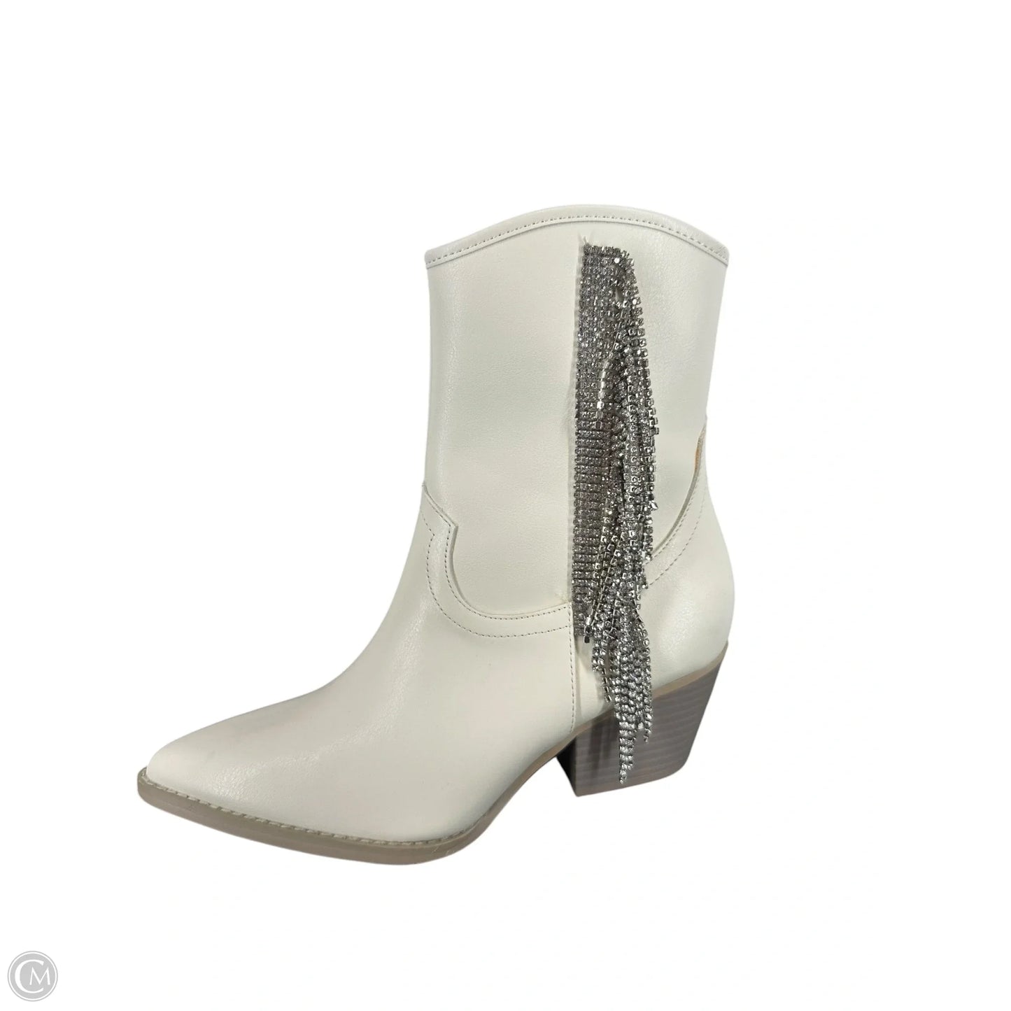 Boots Ankle Heels By Oasis Society In White, Size: 6.5