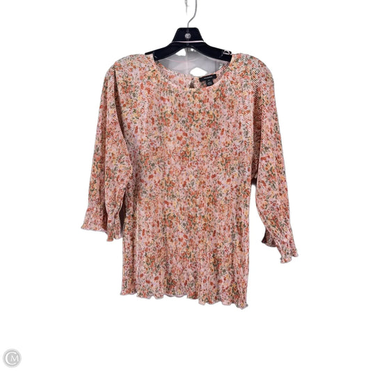 Top Long Sleeve By Halogen In Multi-colored, Size: M