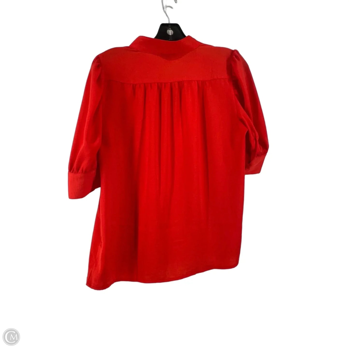 Top Short Sleeve By Ann Taylor In Red, Size: S