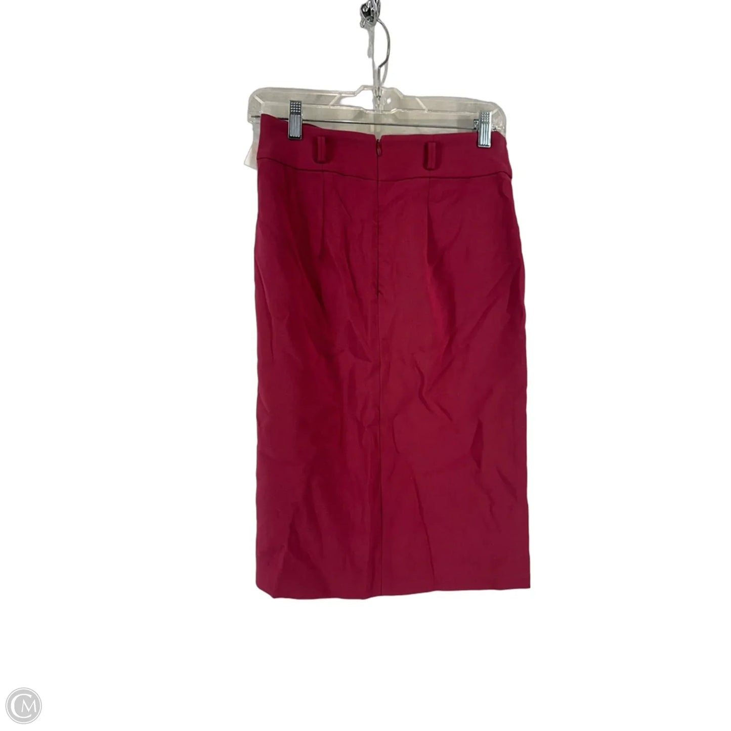Skirt Midi By Ann Taylor In Maroon, Size: 0p