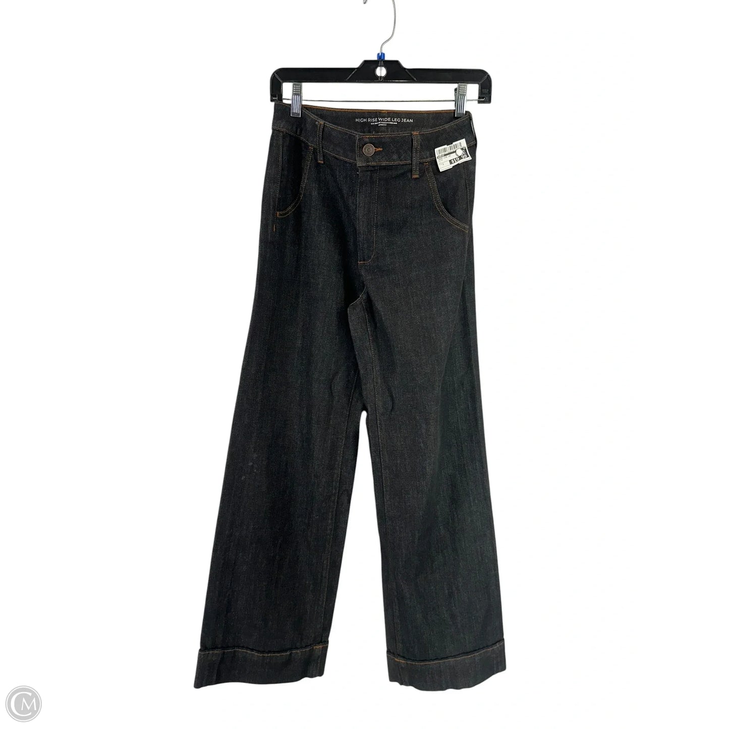 Jeans Wide Leg By Chicos In Black, Size: 2