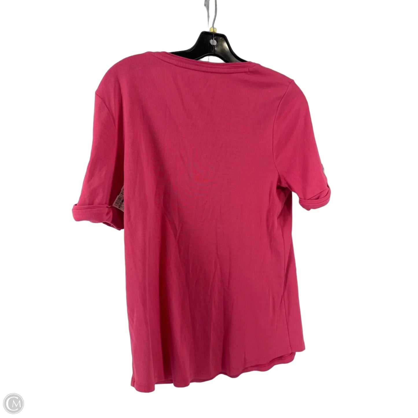 Top Short Sleeve By Chicos In Pink, Size: M