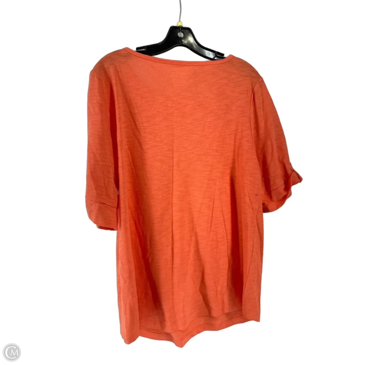 Top Short Sleeve By Chicos In Orange, Size: 2