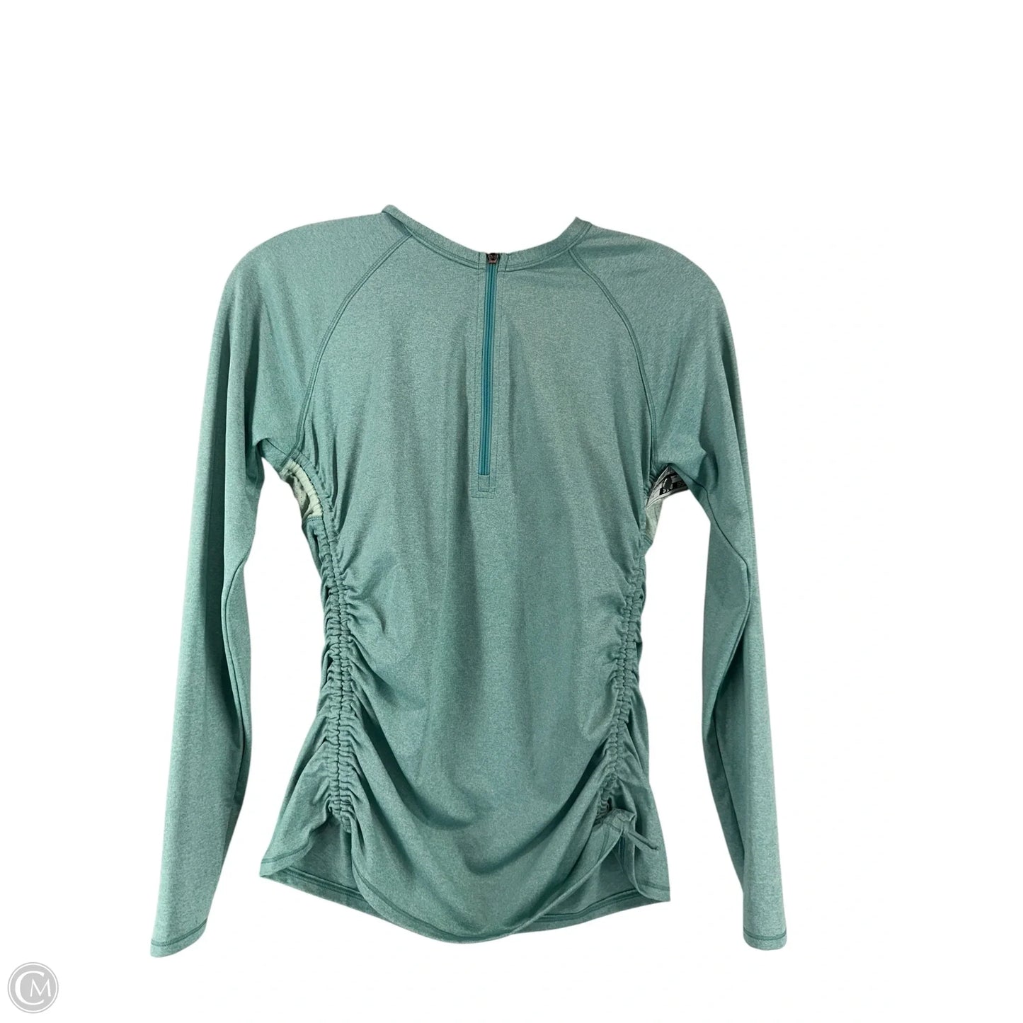 Athletic Top Long Sleeve Collar By Calia In Teal, Size: S
