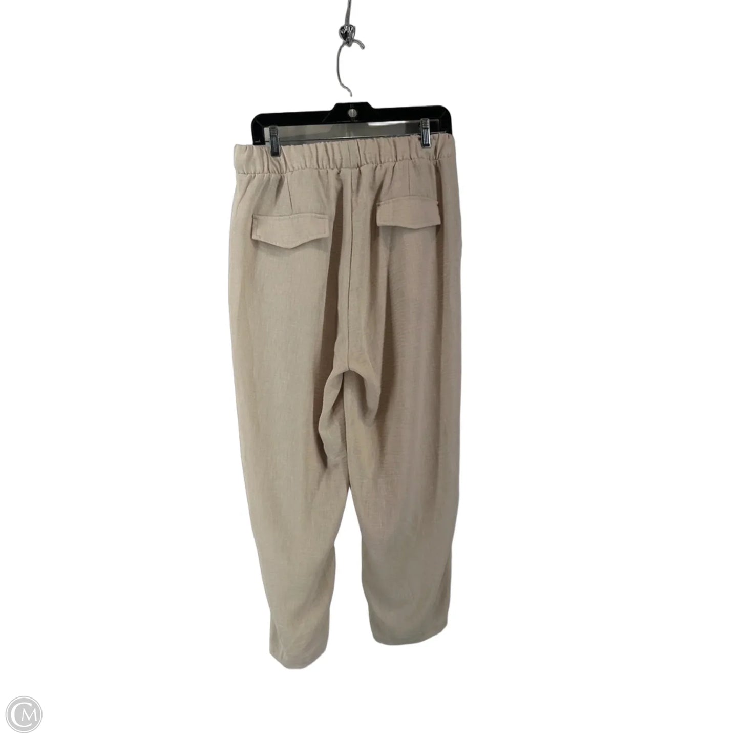 Pants Linen By Zenana In Tan, Size: Xl