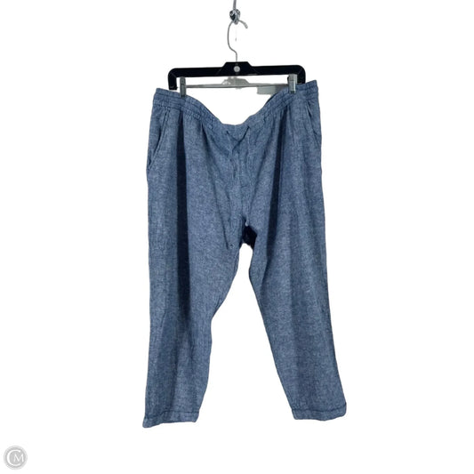 Pants Linen By Old Navy In Blue, Size: Xl