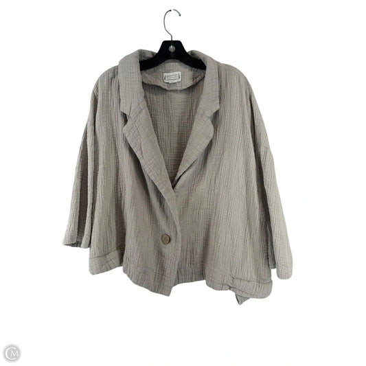 Top 3/4 Sleeve By Loveriche In Tan, Size: 2x