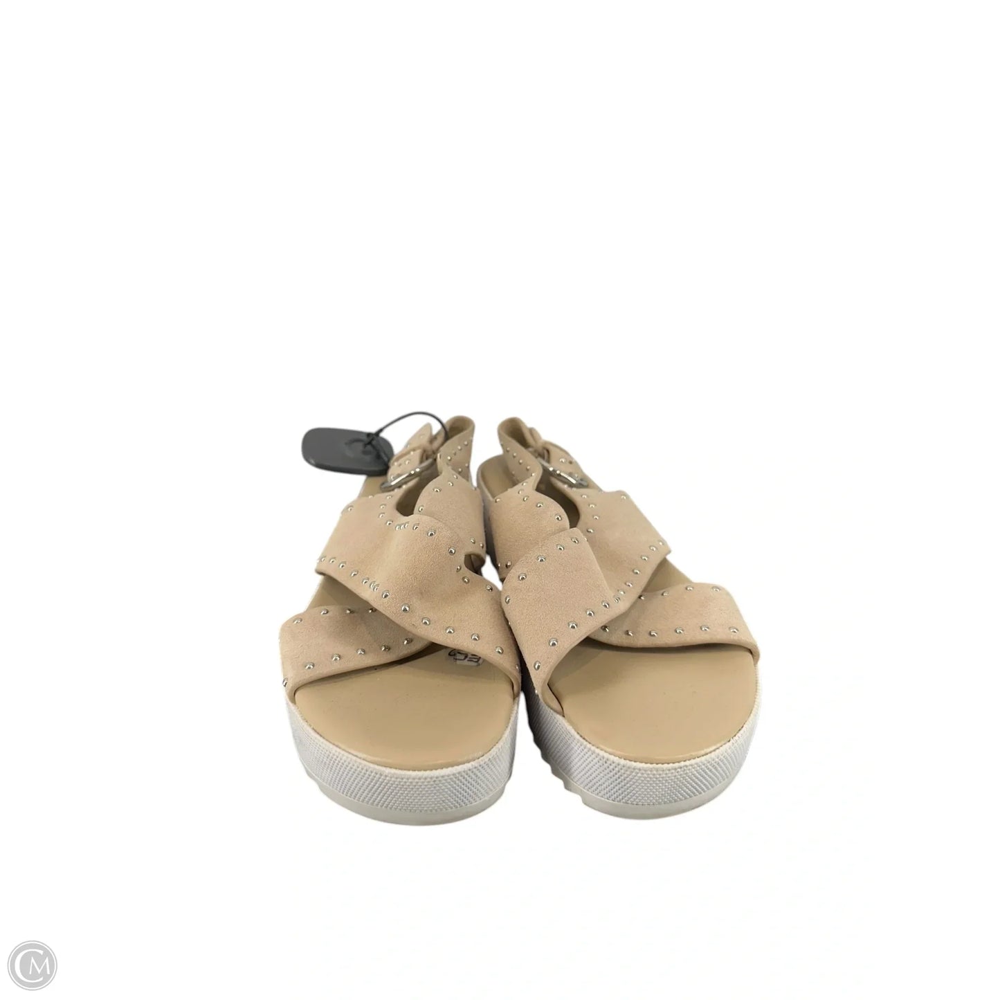 Sandals Heels Platform By Marc Fisher In Taupe, Size: 6