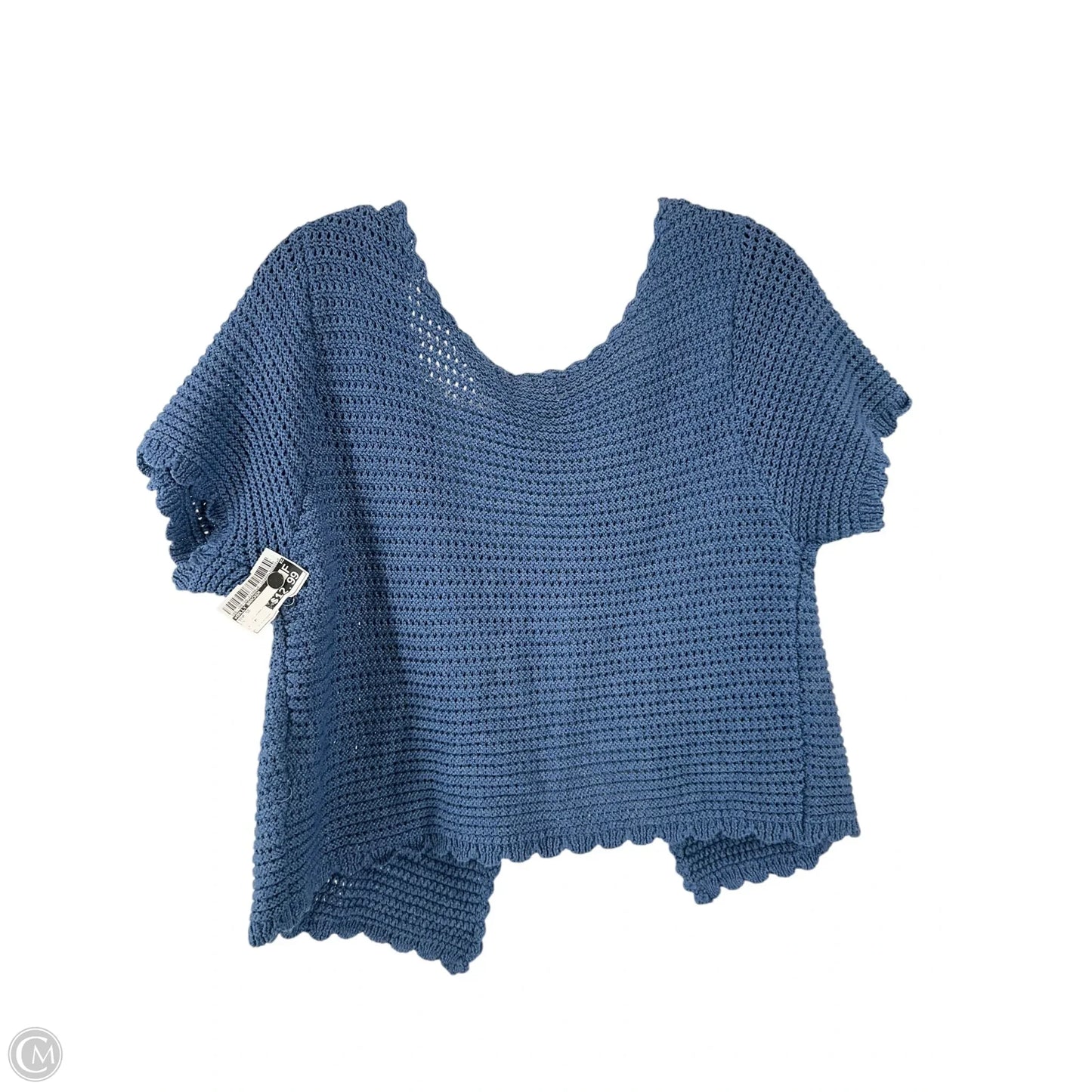 Top Short Sleeve By Molly Bracken In Blue, Size: M