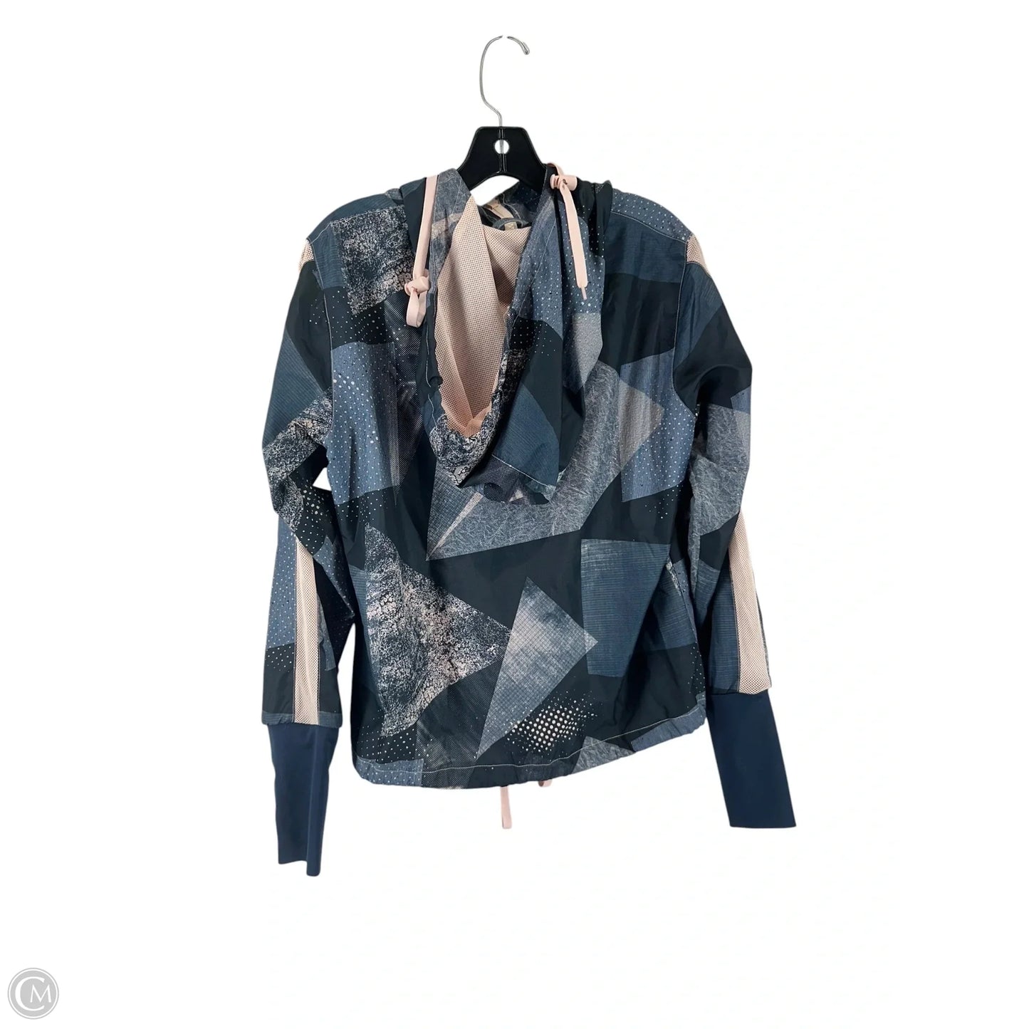 Athletic Jacket By Zyia In Grey & Pink, Size: S