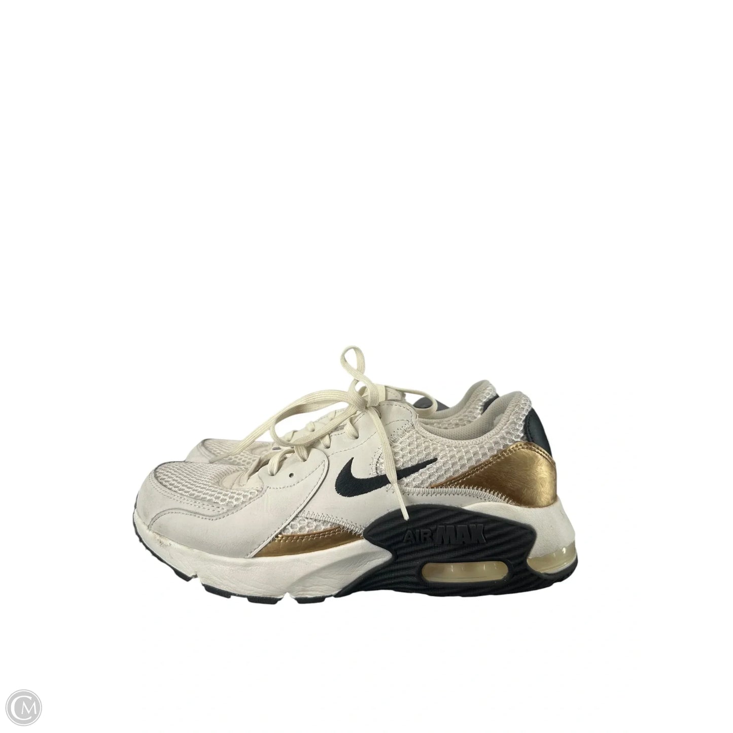 Shoes Sneakers By Nike In Black & Gold, Size: 8.5