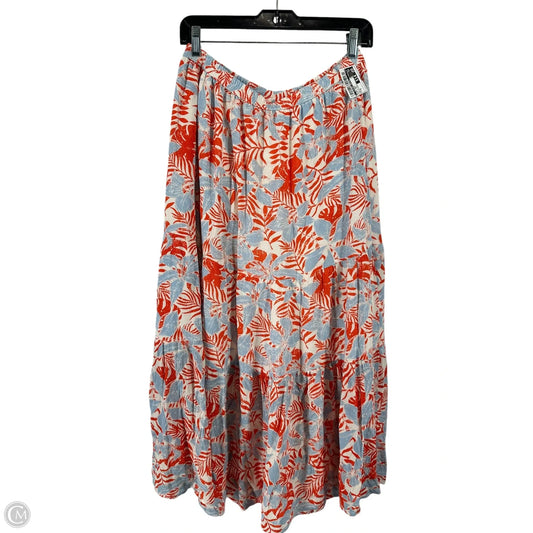 Skirt Maxi By Clothes Mentor In Blue & Red, Size: M